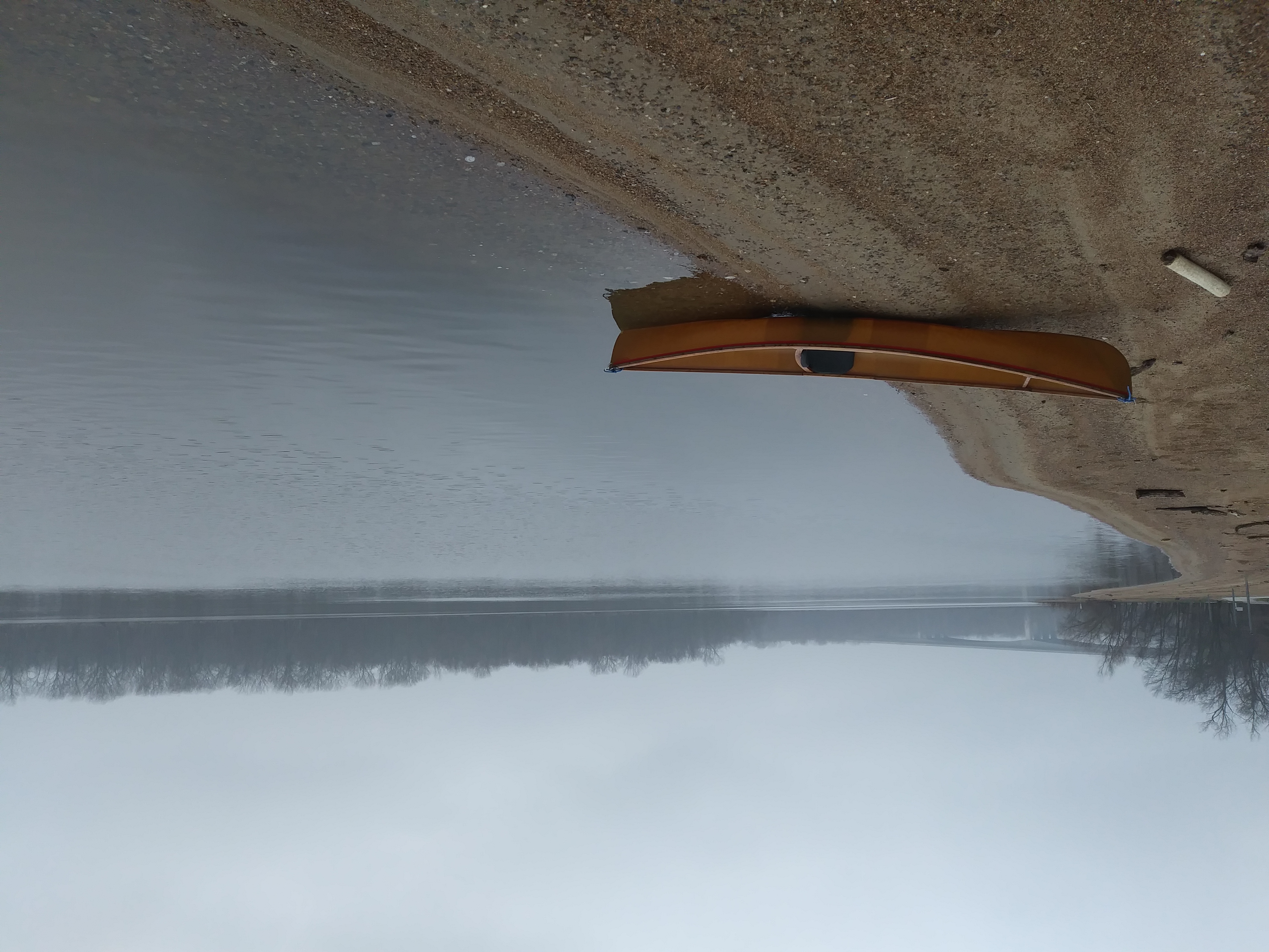 Canoe in winter. Photo from Joan Twillman.
